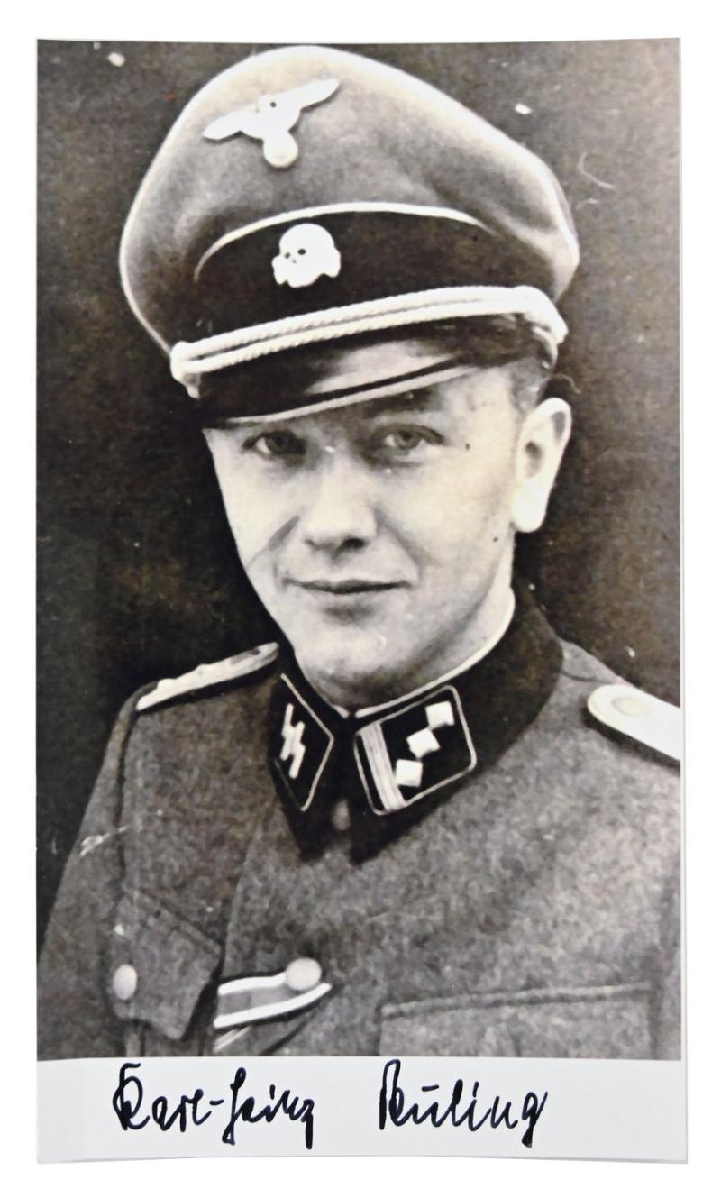Signature of Waffen-SS KC Recipient 'Karl-Heinz Euling'