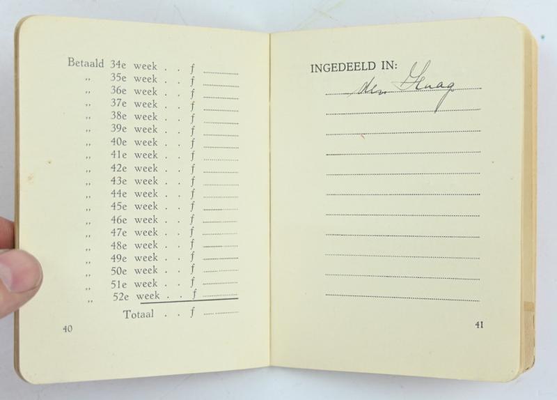 Dutch NJS 'Nationale Jeugdstorm' Pocket Booklet