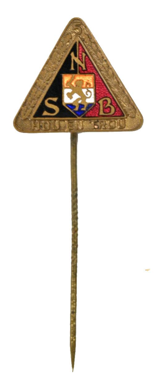 Dutch NSB 5 Years Service Stickpin 'Hou en Trou'