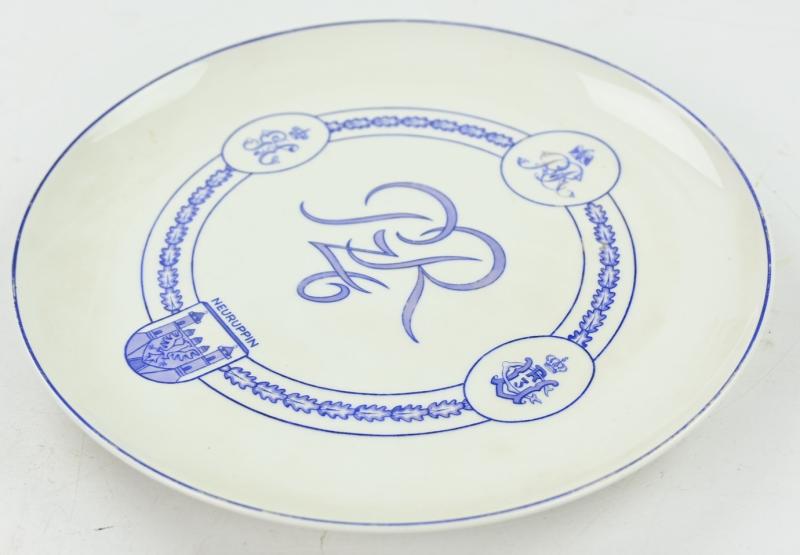 German WH Panzer Regiment 6 Porcelain Remembrance Plate