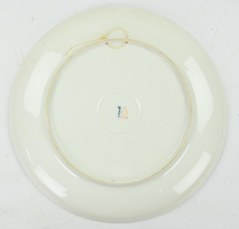 German WH Panzer Regiment 6 Porcelain Remembrance Plate