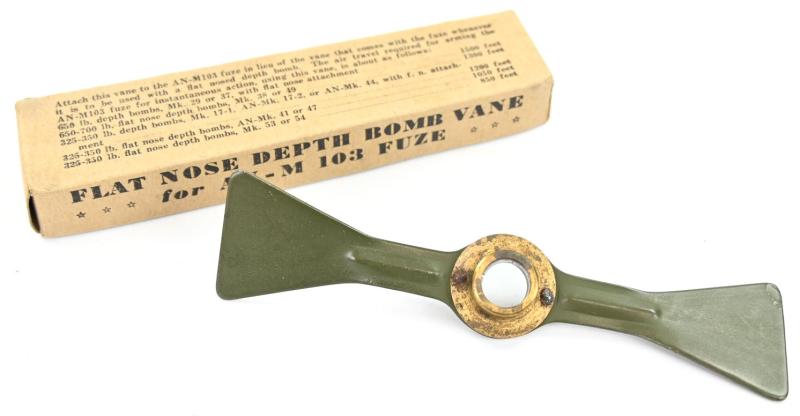 USAAF WW2 Flat Nose Depth Bomb Vane in Box