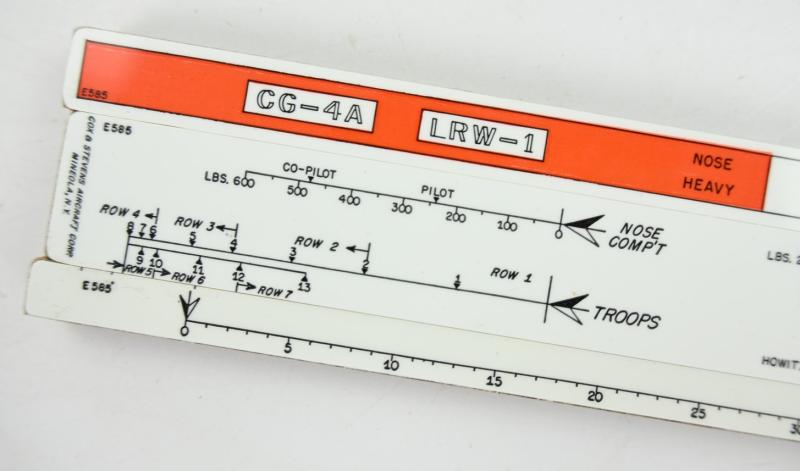 USAAF WW2 Waco Glider Load Adjuster Computer