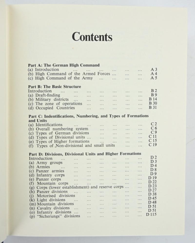 German Book 'German order of battle, 1944: the regiments, formations and units of the German ground forces