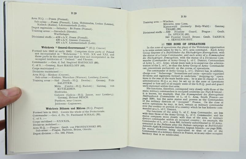 German Book 'German order of battle, 1944: the regiments, formations and units of the German ground forces