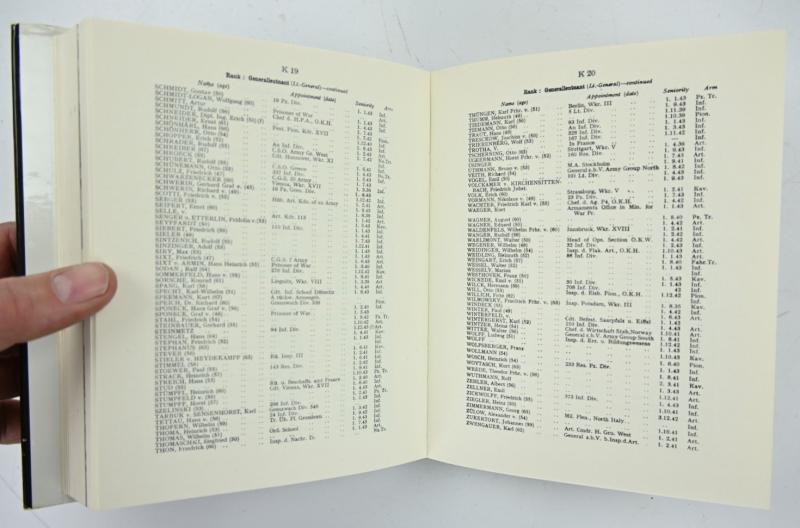 German Book 'German order of battle, 1944: the regiments, formations and units of the German ground forces