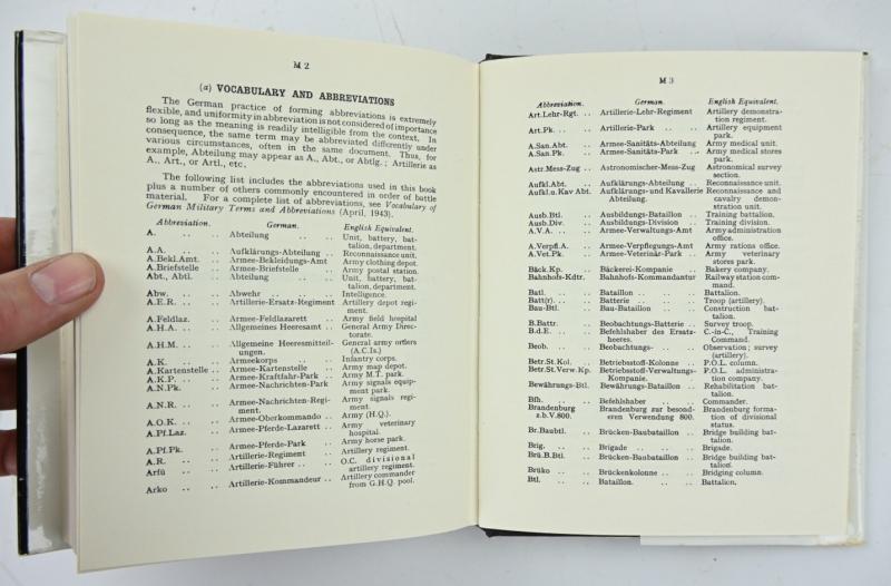 German Book 'German order of battle, 1944: the regiments, formations and units of the German ground forces
