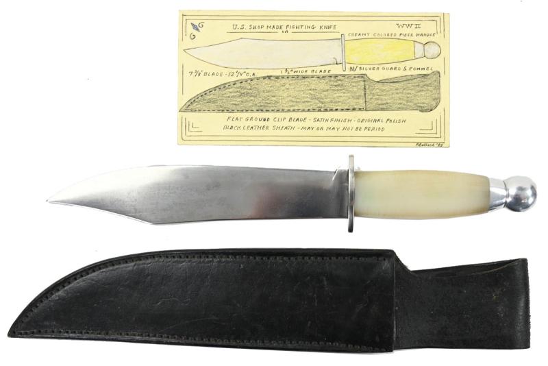 US WW2 Shop Made Fighting Knife