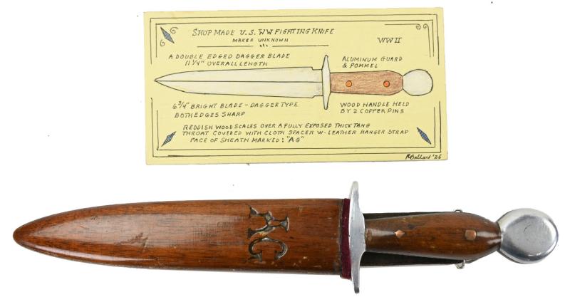 US WW2 Shop Made Fighting Knife