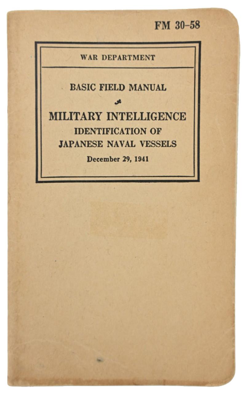 US WW2 FM 30-58 Basic Field Manual Military Intelligence