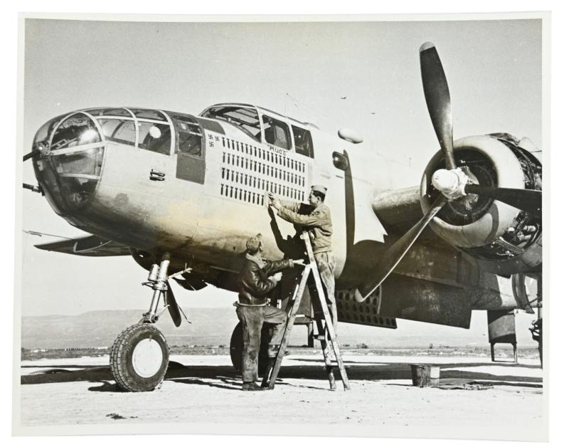 USAAF WW2 Press Photo B-25 Mitchell