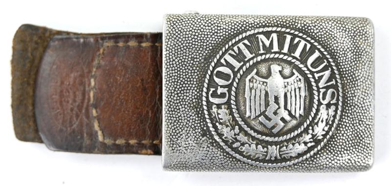 German WH Alu Beltbuckle with Tab 1938