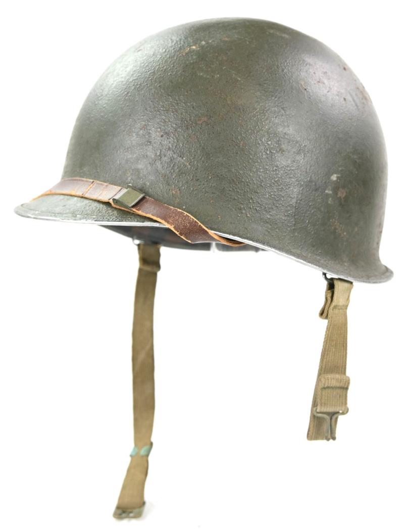 US WW2 M1 Fixed Bale Combat Helmet