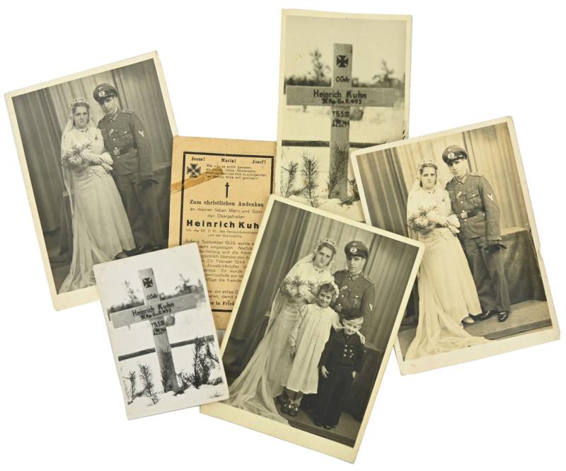 German WH Picture & Deathcard Grouping