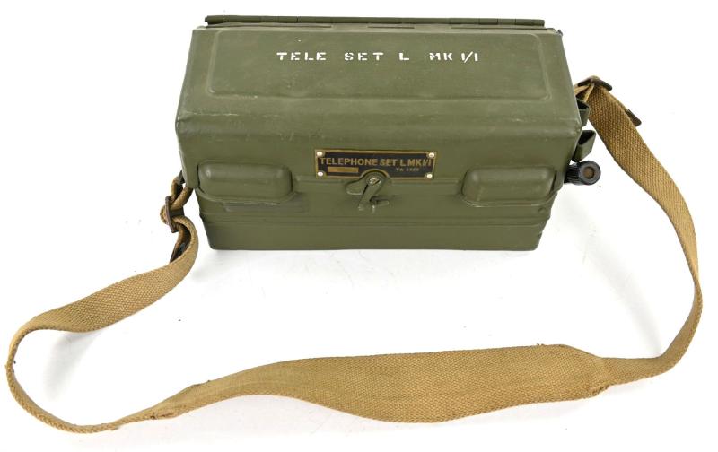 British WW2 Field Telephone Set L MK 1/1 with carrying strap