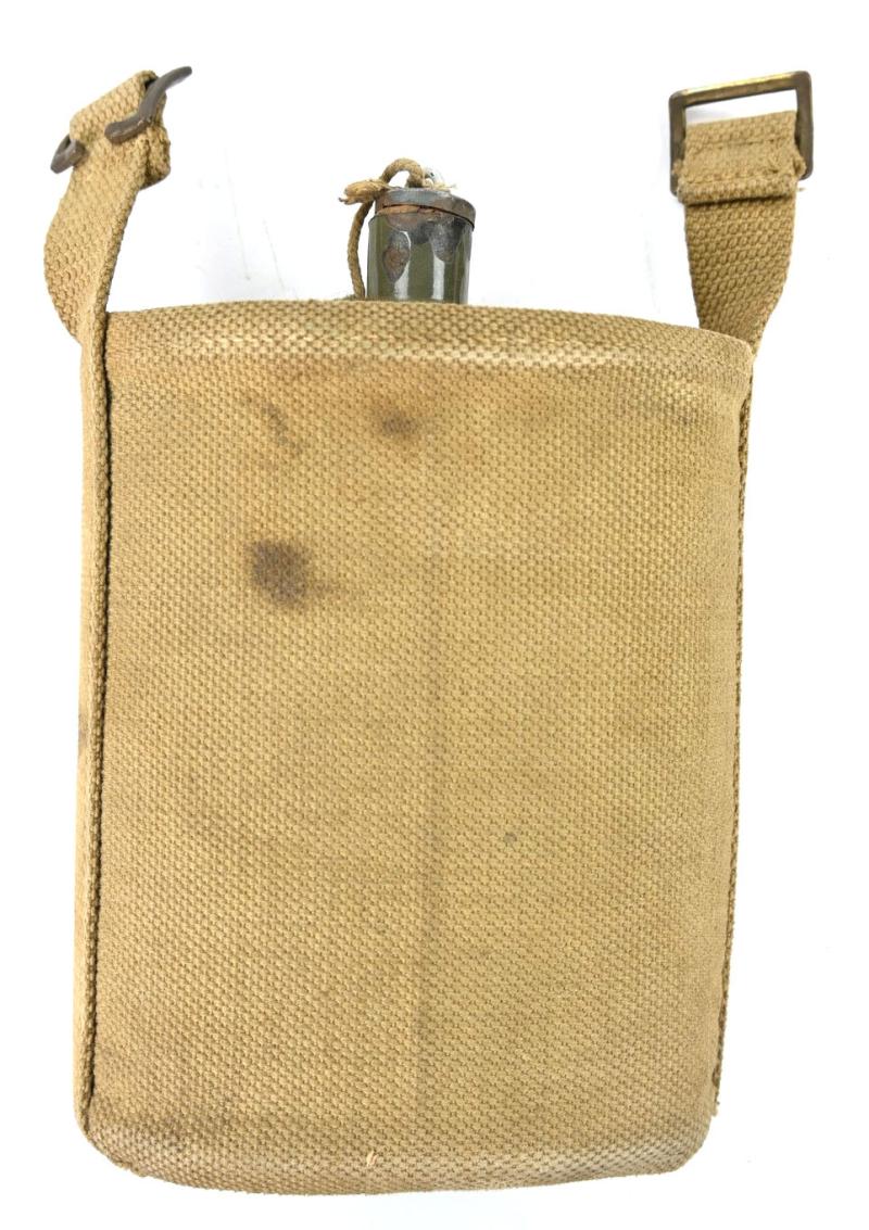 British WW2 Water Canteen with Cover 1942