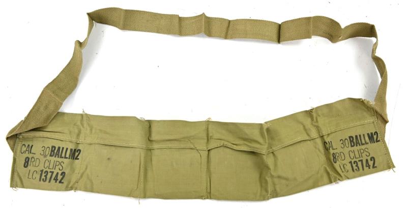 US WW2 M1 Rifle Ammo Bandoleer .30 Cal