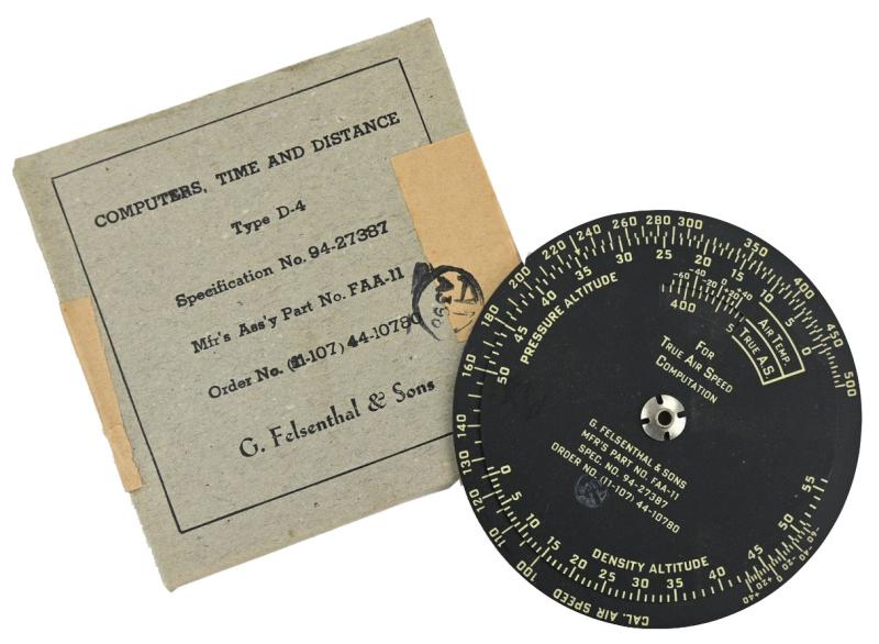 USAAF WW2 Time and Distance Computer Type D-4
