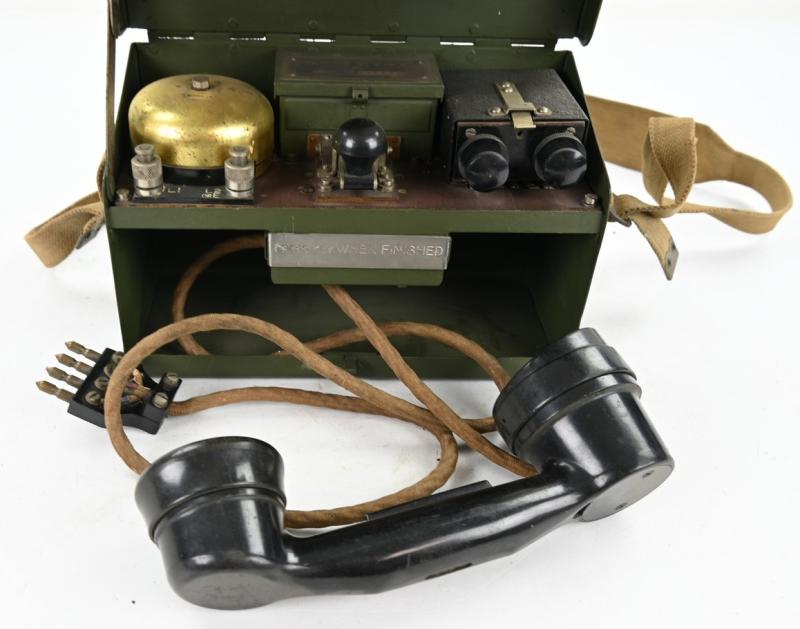 British WW2 MKV Field Telephone Set D