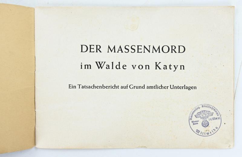 German Third Reich Propaganda booklet 'Katyn'