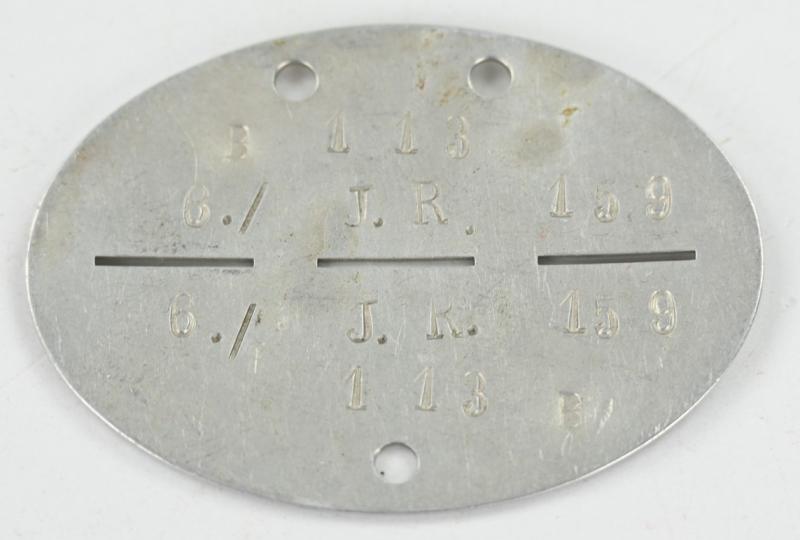 German WH Dog-Tag 6./I.R. 159