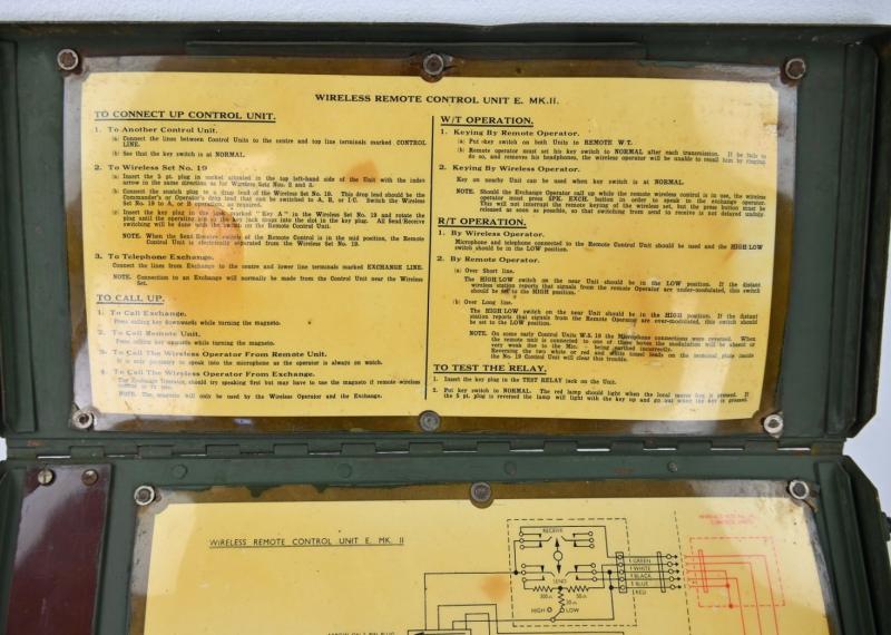 British WW2 Wireless 19 Set Wireless Remote Control Unit E