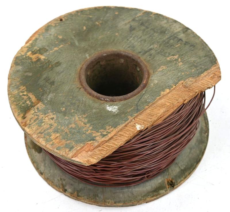 British WW2 Cable Reel with Wire