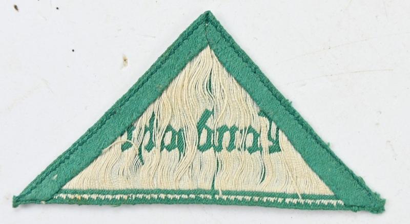 German Hitlerjugend Landjahr ID Booklet & Patch