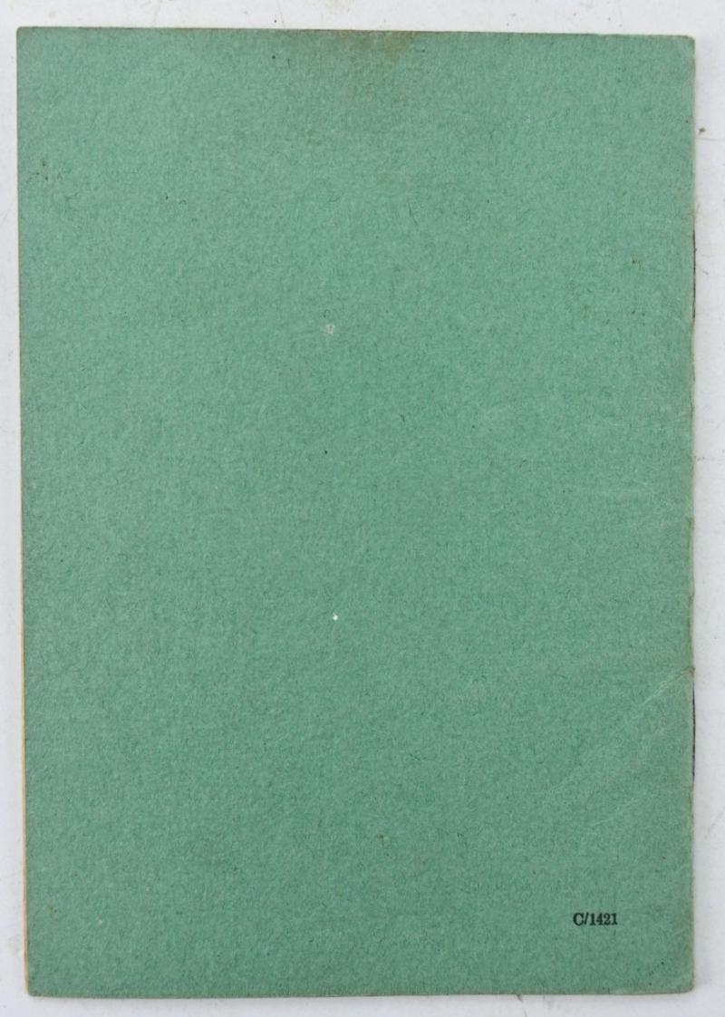 German Hitlerjugend Landjahr ID Booklet & Patch