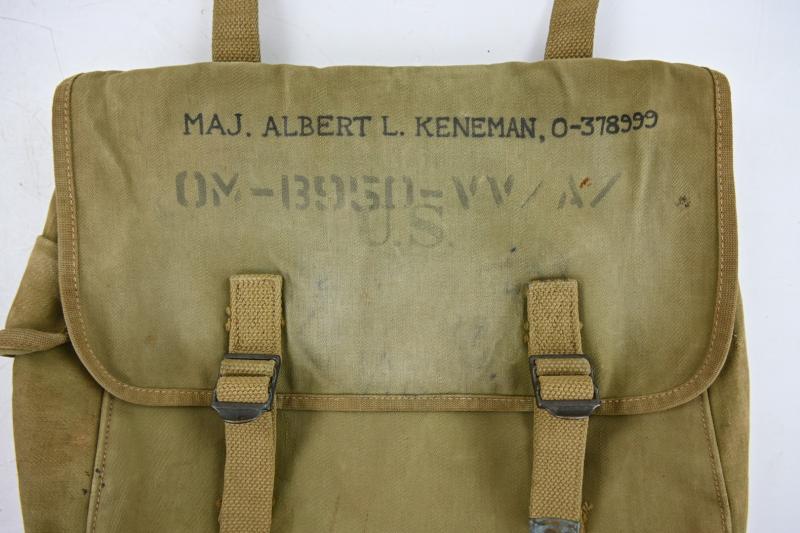 US WW2 OSD Musset Bag Officer Albert L. Keneman