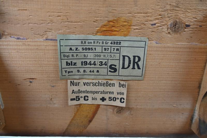 German WH PanzerSchreck Ammo Box