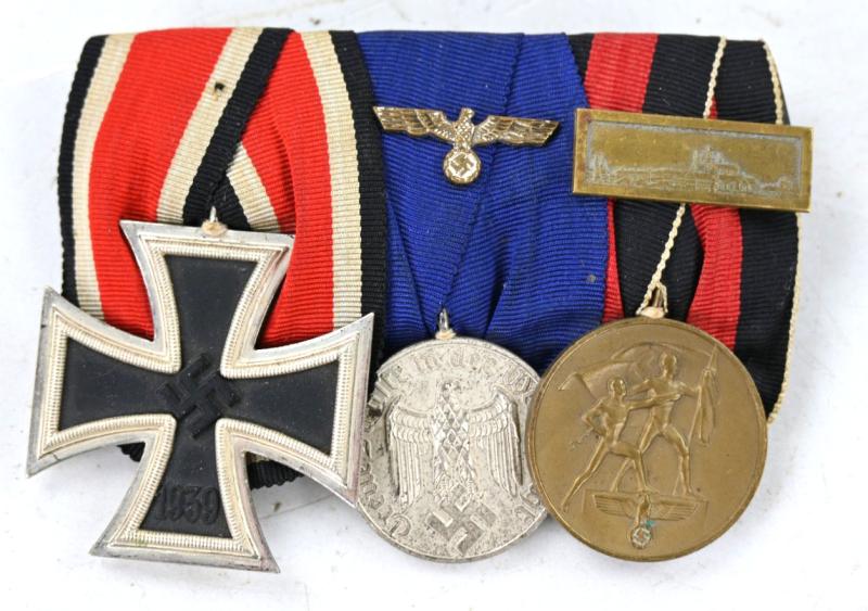 German WH 3-Pieced Medal Bar