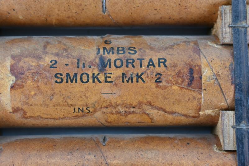 British WW2 2'' Mortar Smoke Bomb Tubes