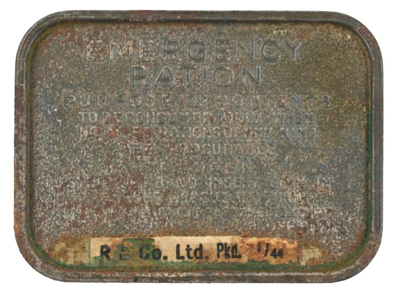 British WW2 tin can of Emergency Ration.