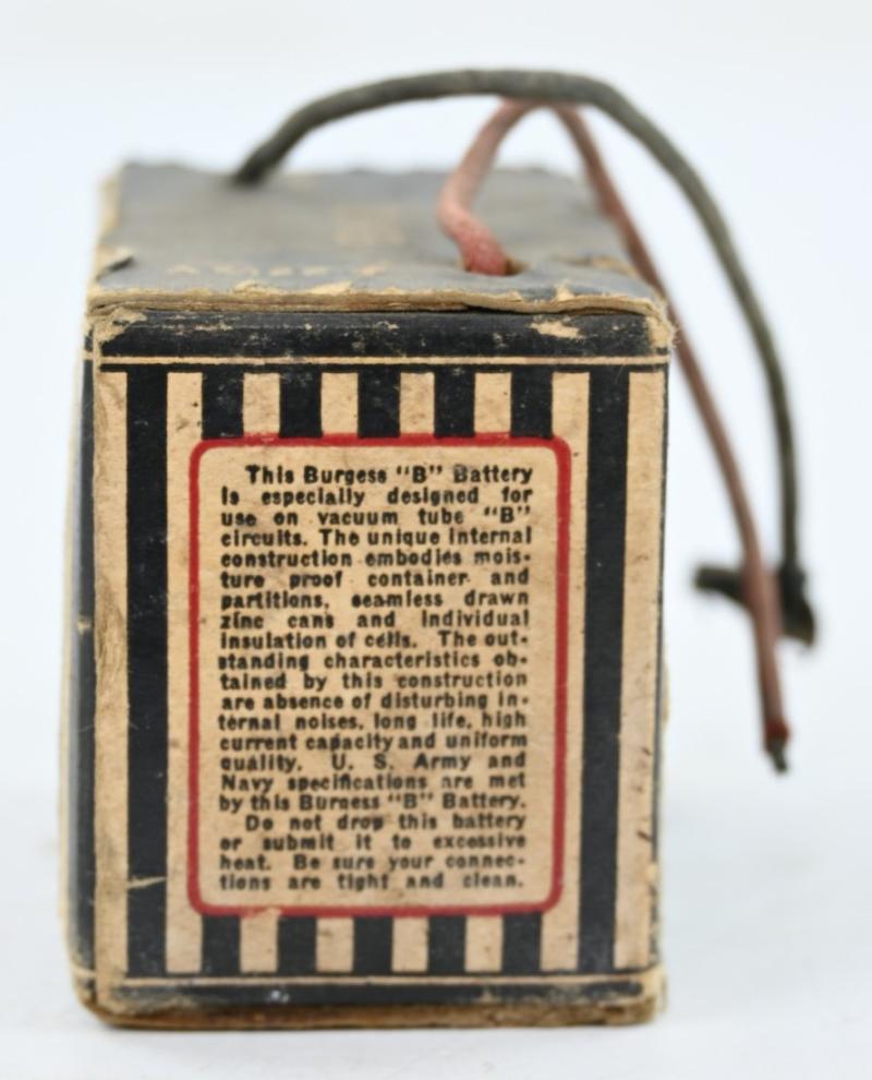 US WW2 Signal Corps Battery B High Voltage