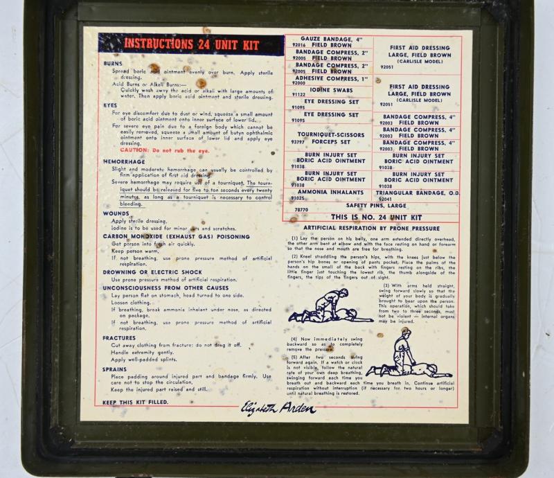 US WW2 Vehicle First Aid Kit