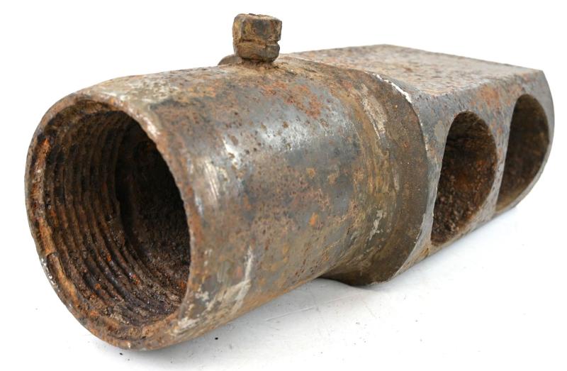British WW2 Ordnance 25 Pounder Artillery Canon Muzzle Brake