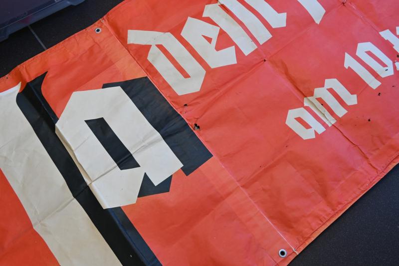 German Third Reich Election Paper Road Banner April 10th, 1938