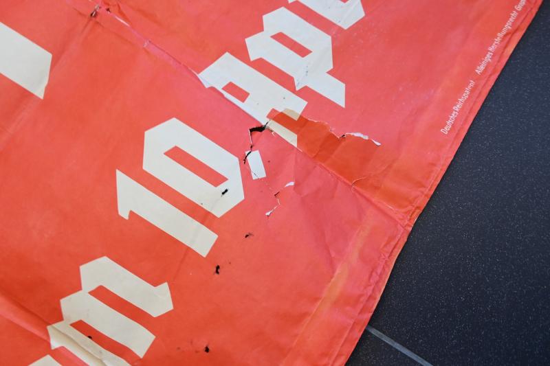 German Third Reich Election Paper Road Banner April 10th, 1938