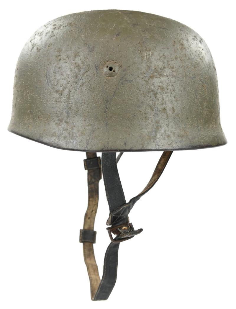 German LW FSJ M38 SD Woodchip Camo Combat Helmet 3th FSJ Division
