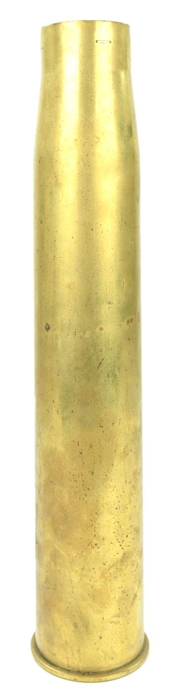 British WW2 Ordnance Quick-Firing 6-pounder 7 cwt Brass Shell 1943