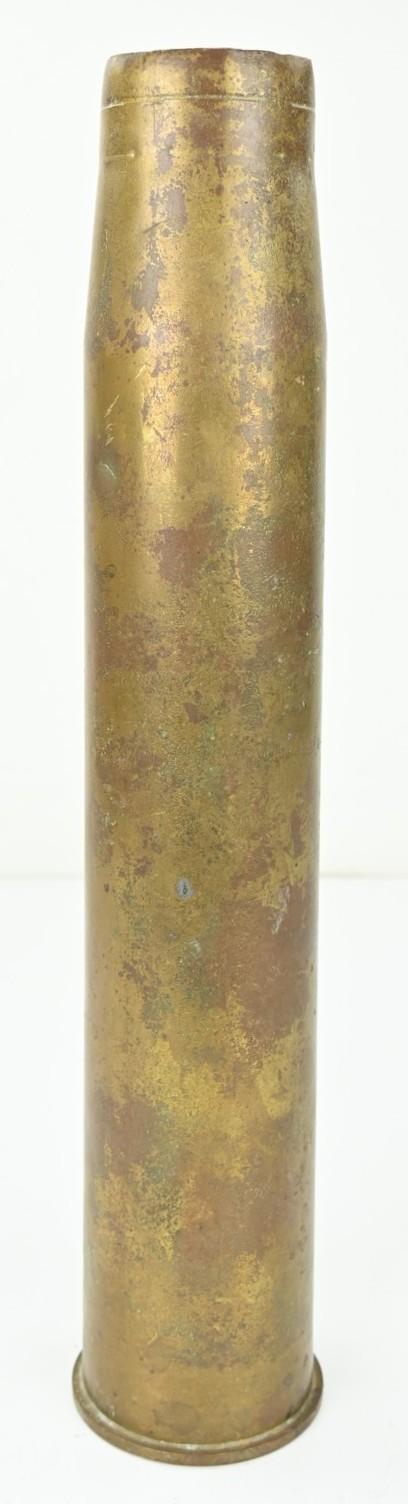 British WW2 Ordnance Quick-Firing 6-pounder 7 cwt Brass Shell 1943
