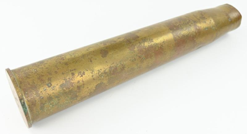 British WW2 Ordnance Quick-Firing 6-pounder 7 cwt Brass Shell 1943