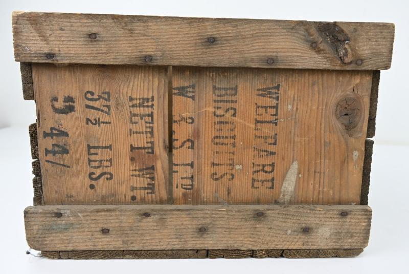 British WW2 Welfare Biscuit Crate