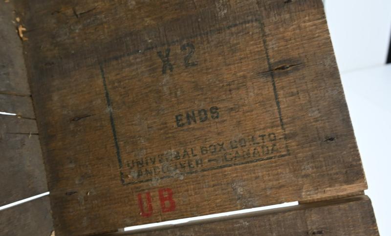 British WW2 Welfare Biscuit Crate