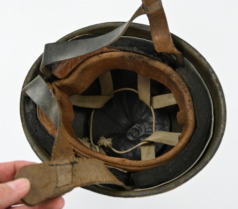 British WW2 Fibre Rim Paratrooper Combat Helmet BMB 1942
