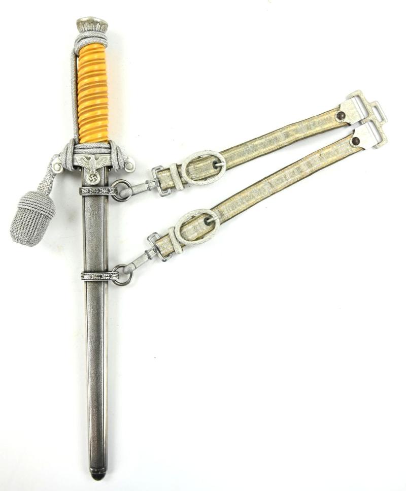 German WH Officer's Dagger with Hanger 'Richard A. Herder'