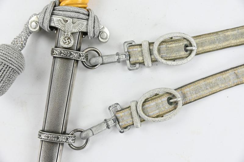 German WH Officer's Dagger with Hanger 'Richard A. Herder'