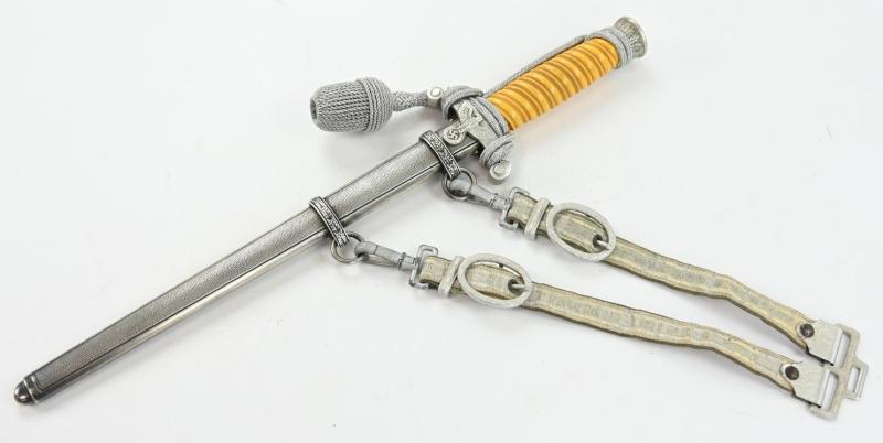 German WH Officer's Dagger with Hanger 'Richard A. Herder'
