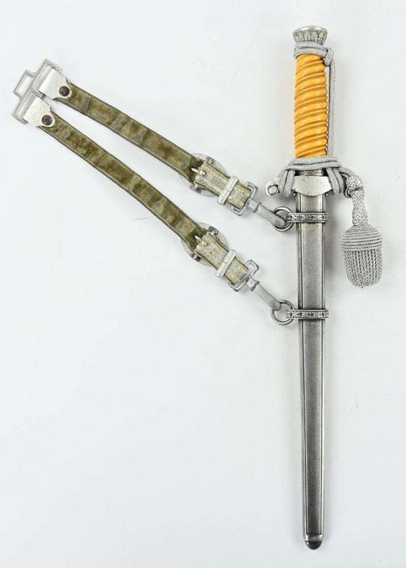 German WH Officer's Dagger with Hanger 'Richard A. Herder'